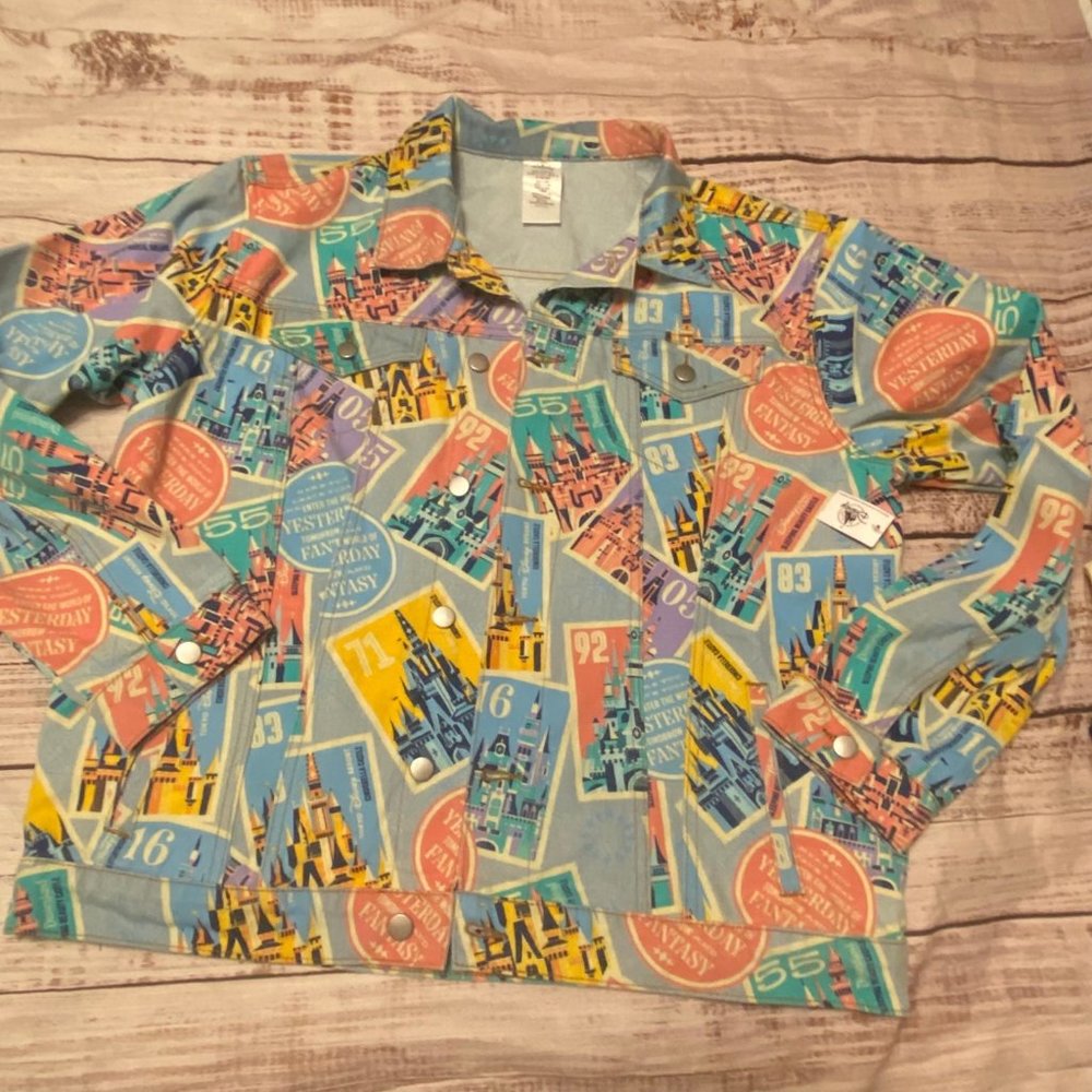 2022 Disney Parks D23 Castles Of Disney Collection Denim Jacket